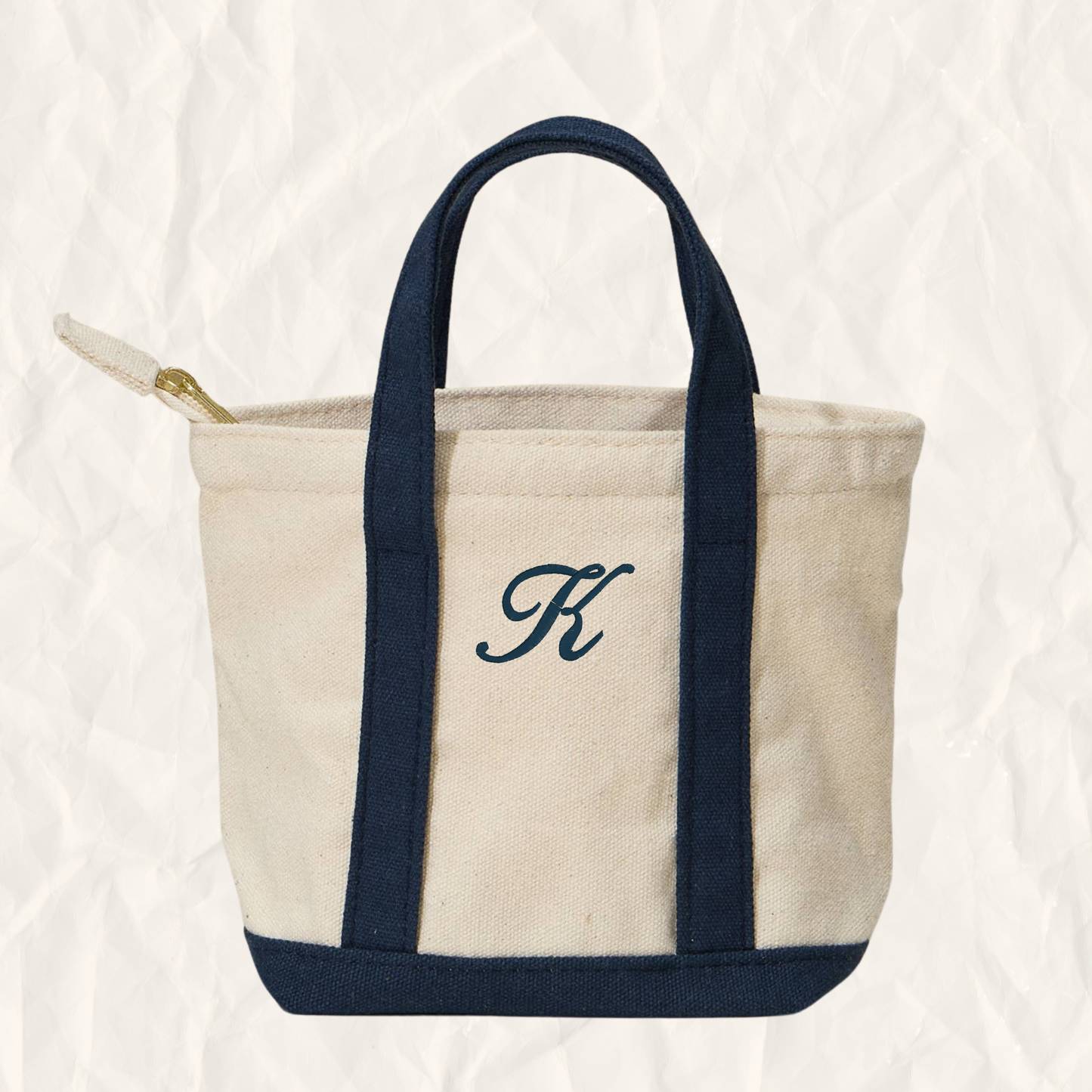 The Mini Tote Bar – Personalized Initial