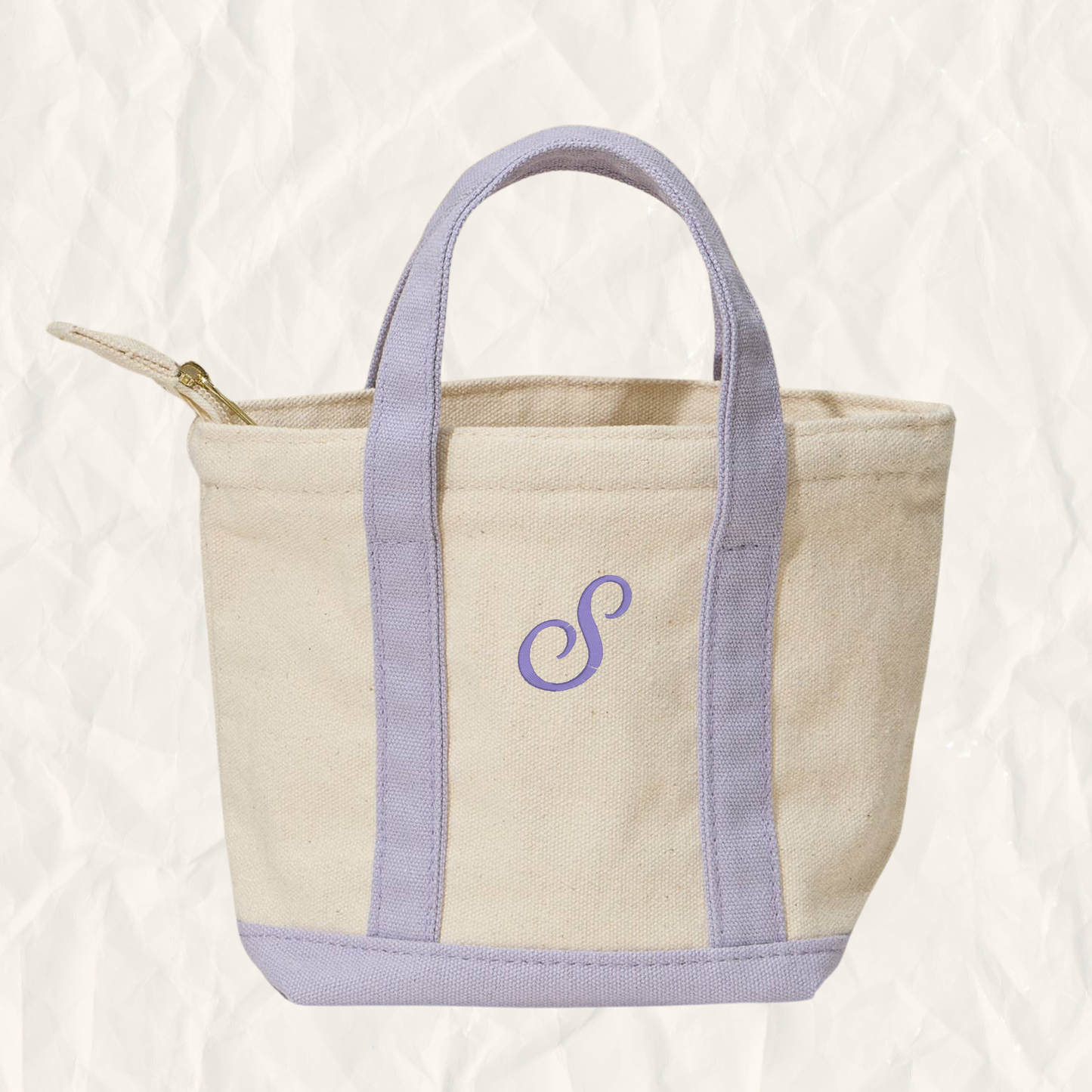 The Mini Tote Bar – Personalized Initial