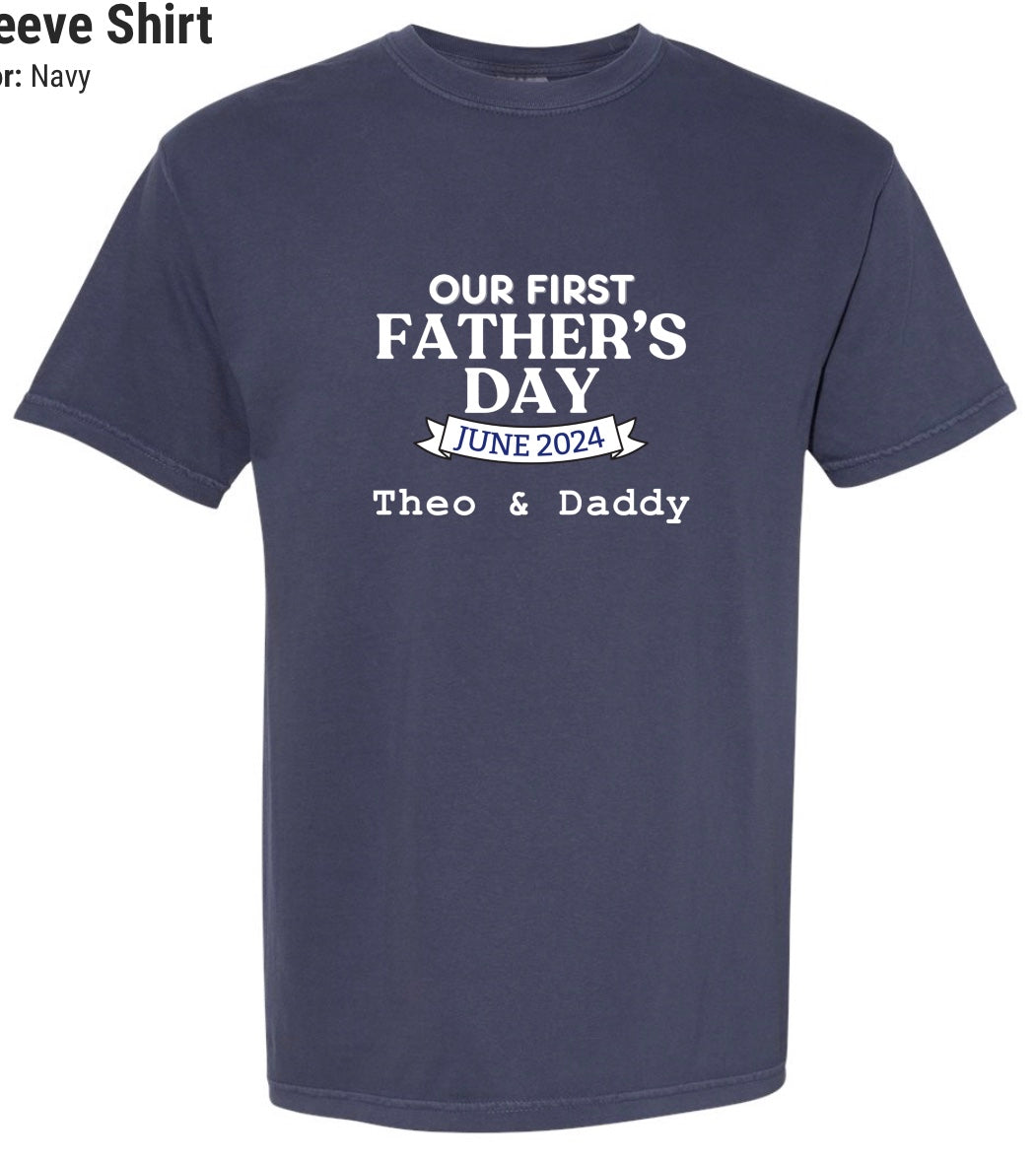 Mothers/fathers day t-shirts with baby onesie