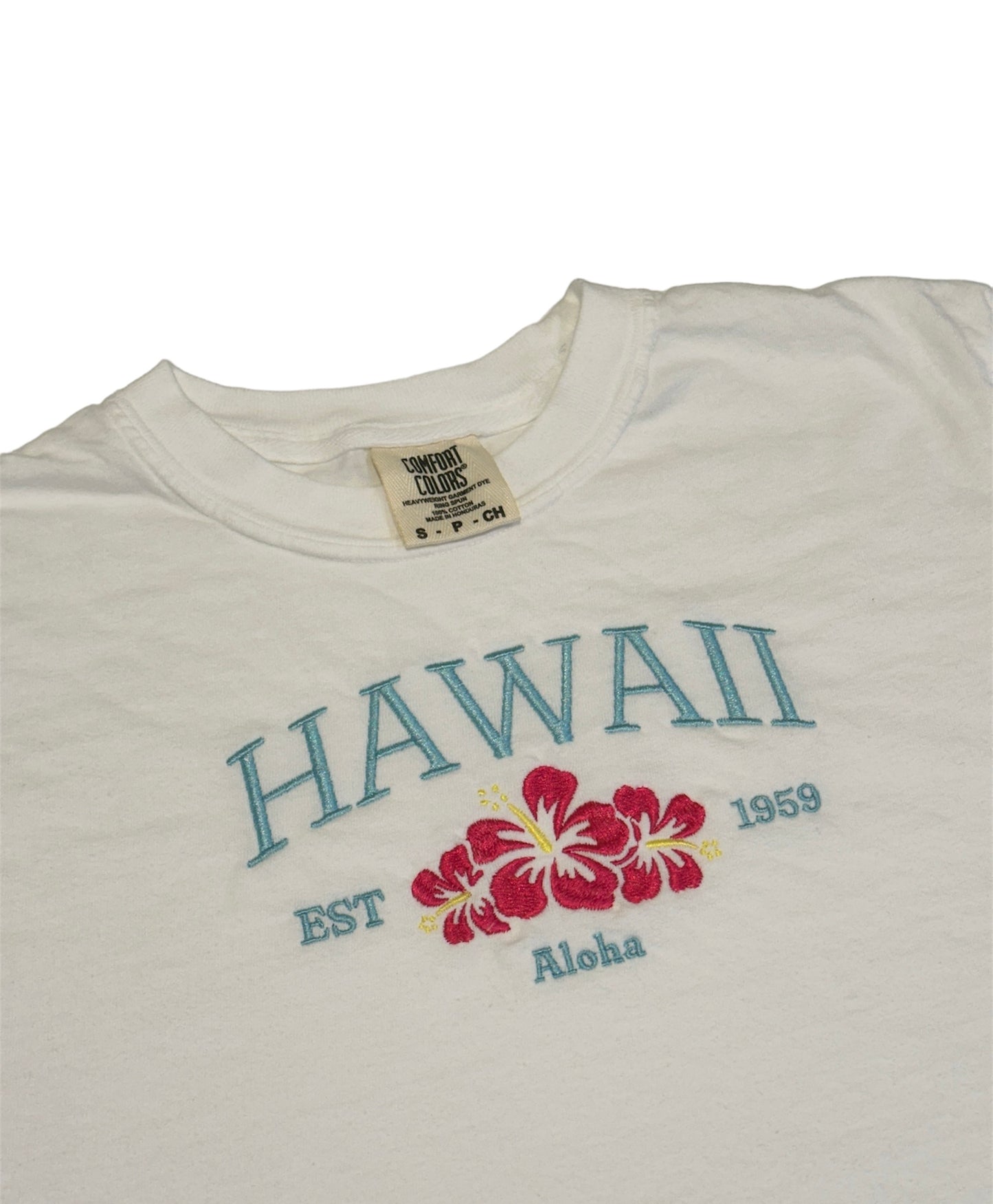 Hawaii Embroidered Comfort Colors T-shirt