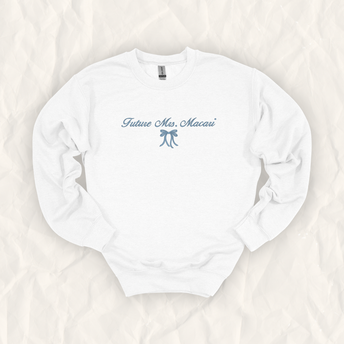 Something Blue Custom 'Future Mrs.' Embroidered Top