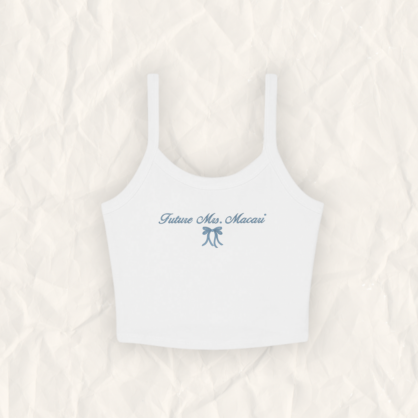 Something Blue Custom 'Future Mrs.' Embroidered Top