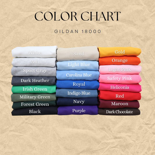 Christmas Line-up Embroidered Crewneck