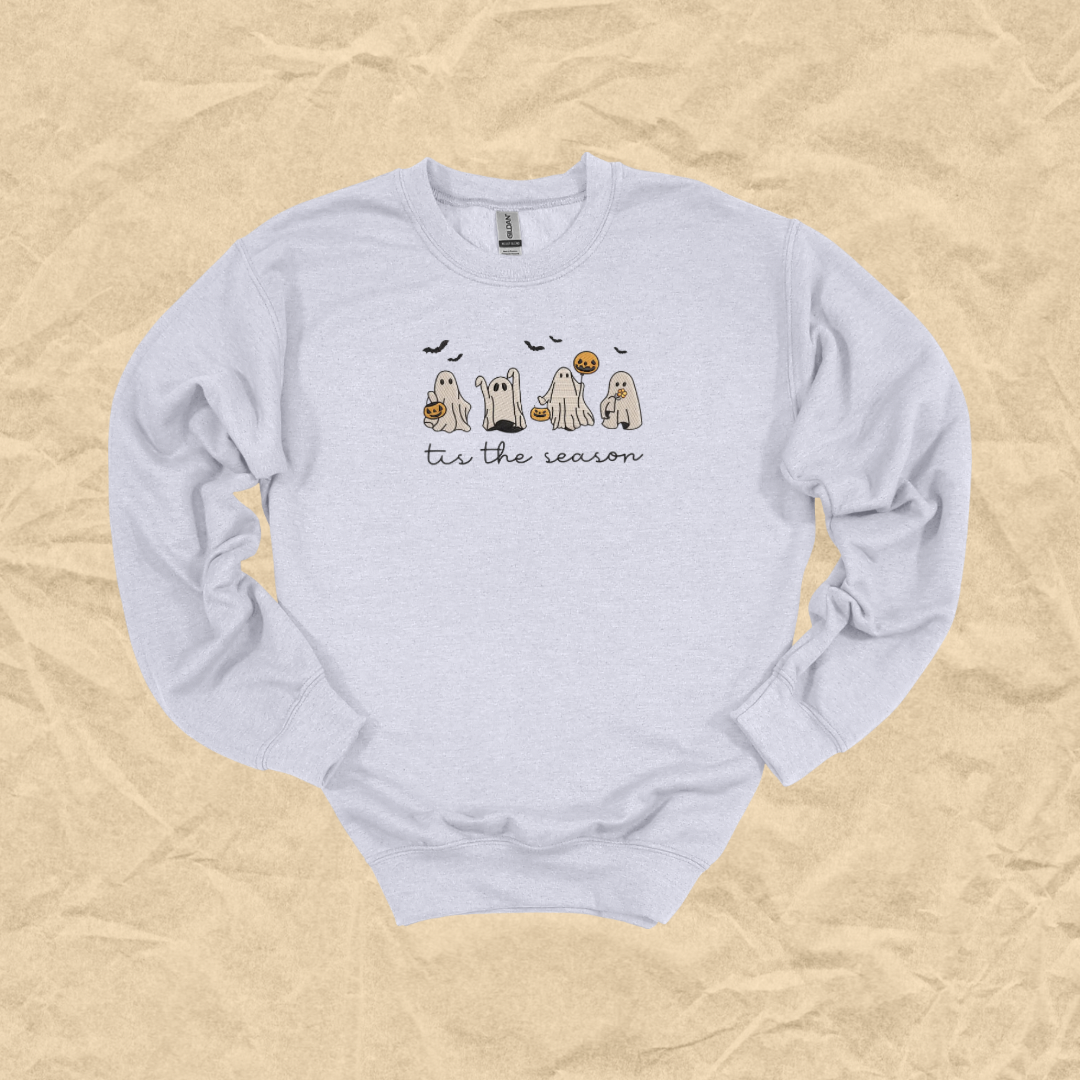 Tis The Spooky Season Embroidered Crewneck