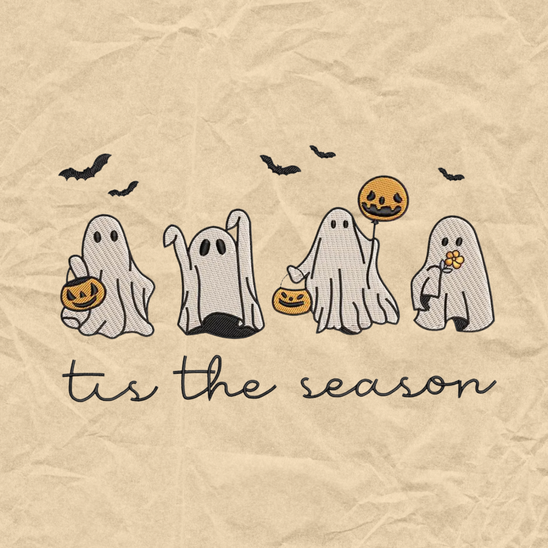 Tis The Spooky Season Embroidered Crewneck
