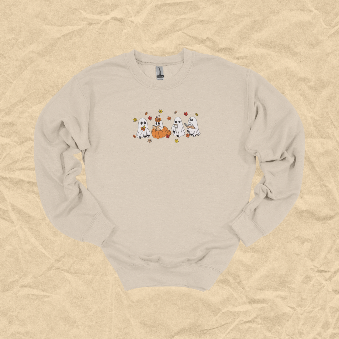 Books & Boos Embroidered Crewneck