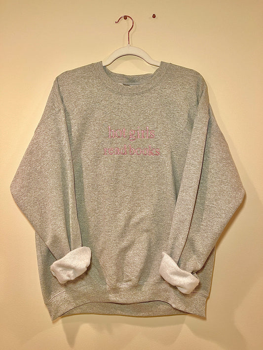 "hot girls read books" Crew