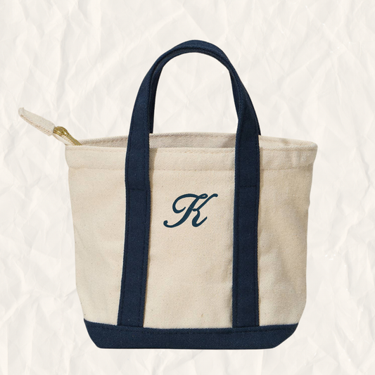 The Mini Tote Bar – Personalized Initial