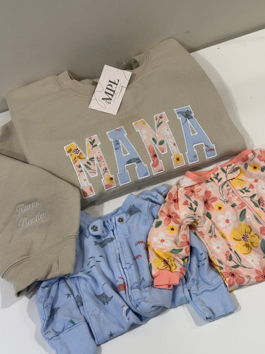 Custom Mama and baby onesie bundle