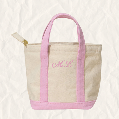 The Mini Tote Bar – Personalized Initial