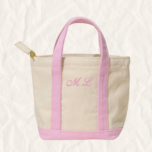 The Mini Tote Bar – Personalized Initial