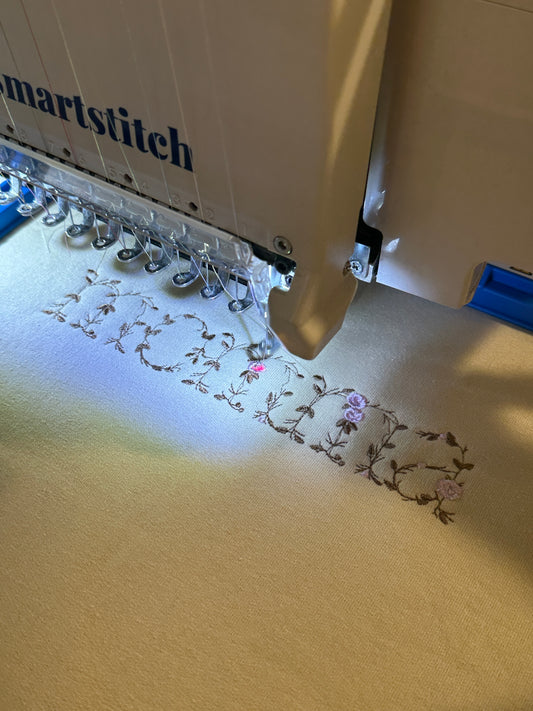 Custom floral momma crew