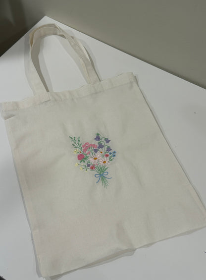 Garden Bouquet Tote - Embroidered Tote bag