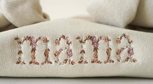 Custom floral momma crew