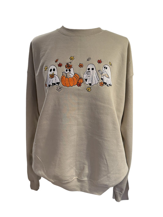 Books & Boos Embroidered Crewneck