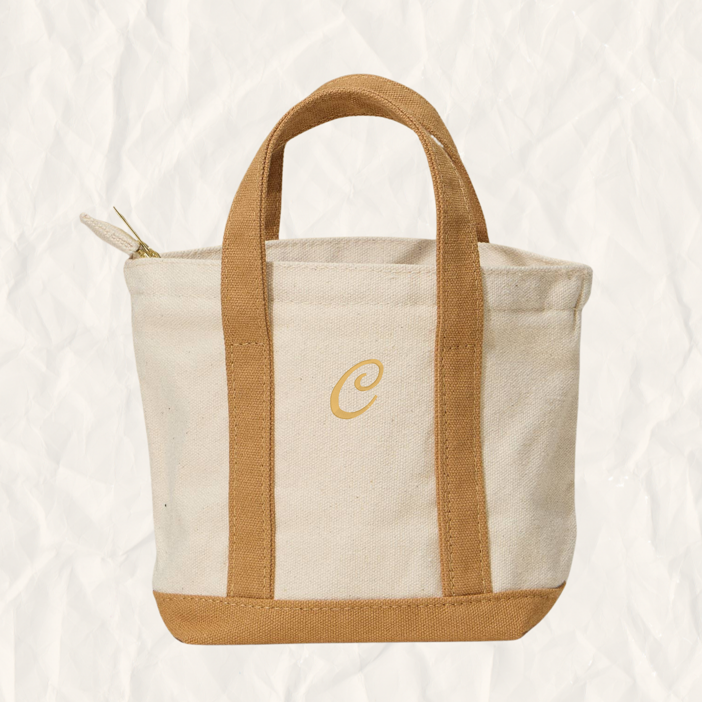 The Mini Tote Bar – Personalized Initial