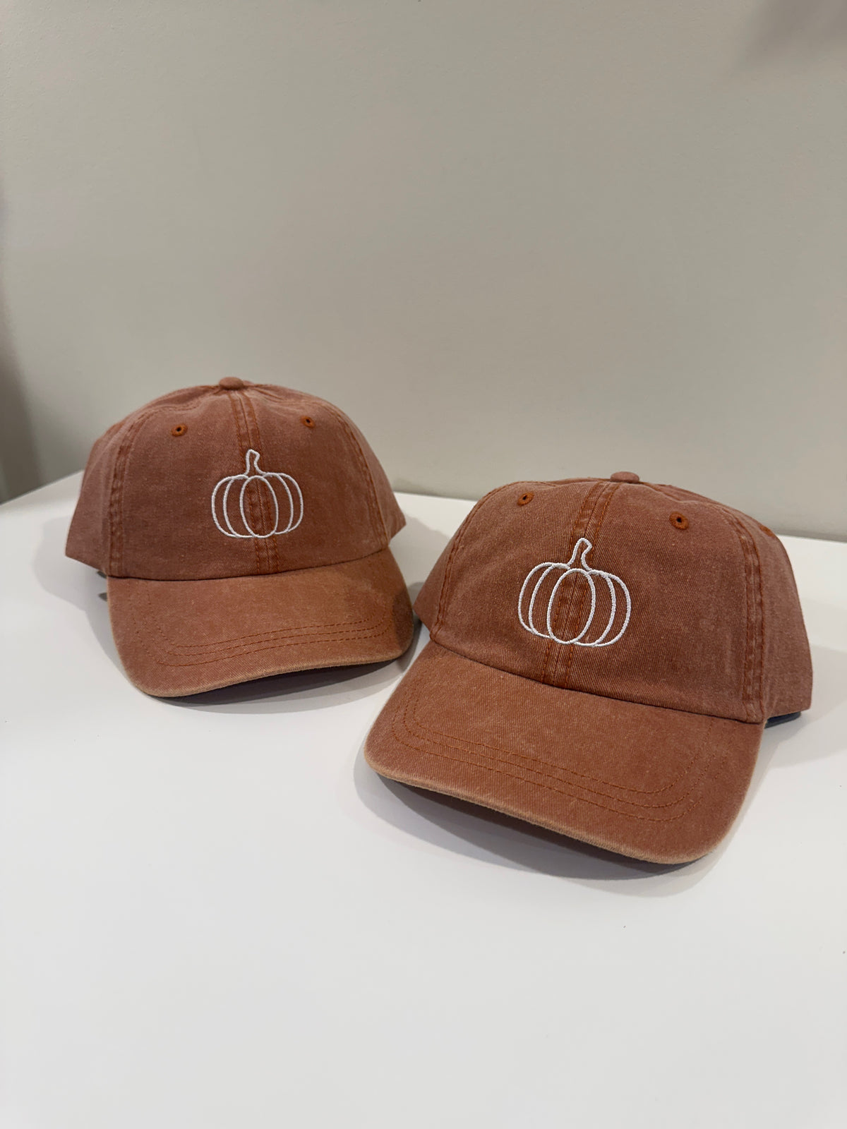 Pumpkin Outline Hat - Embroidered Dad Hat