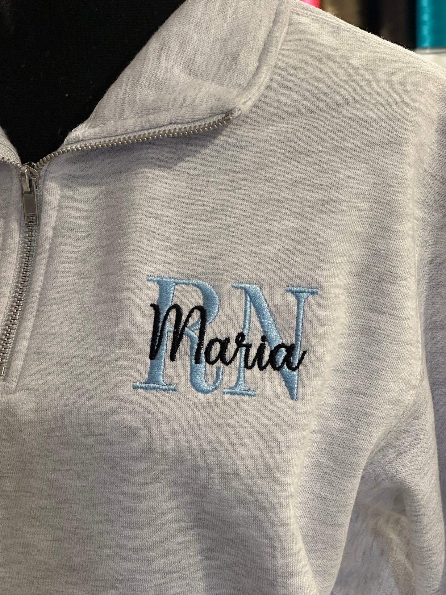 The Everyday Nurse Quarter Zip - Personalized Embroidered RN, LPN, CNA