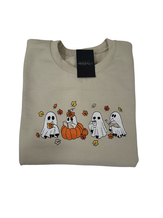Books & Boos Embroidered Crewneck