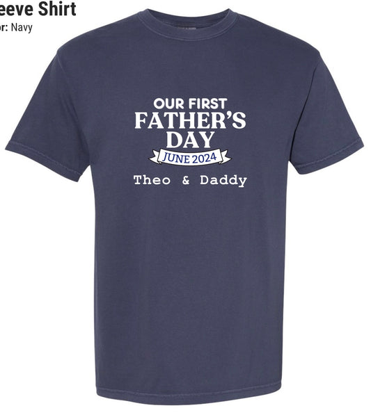 Mothers/fathers day t-shirts with baby onesie