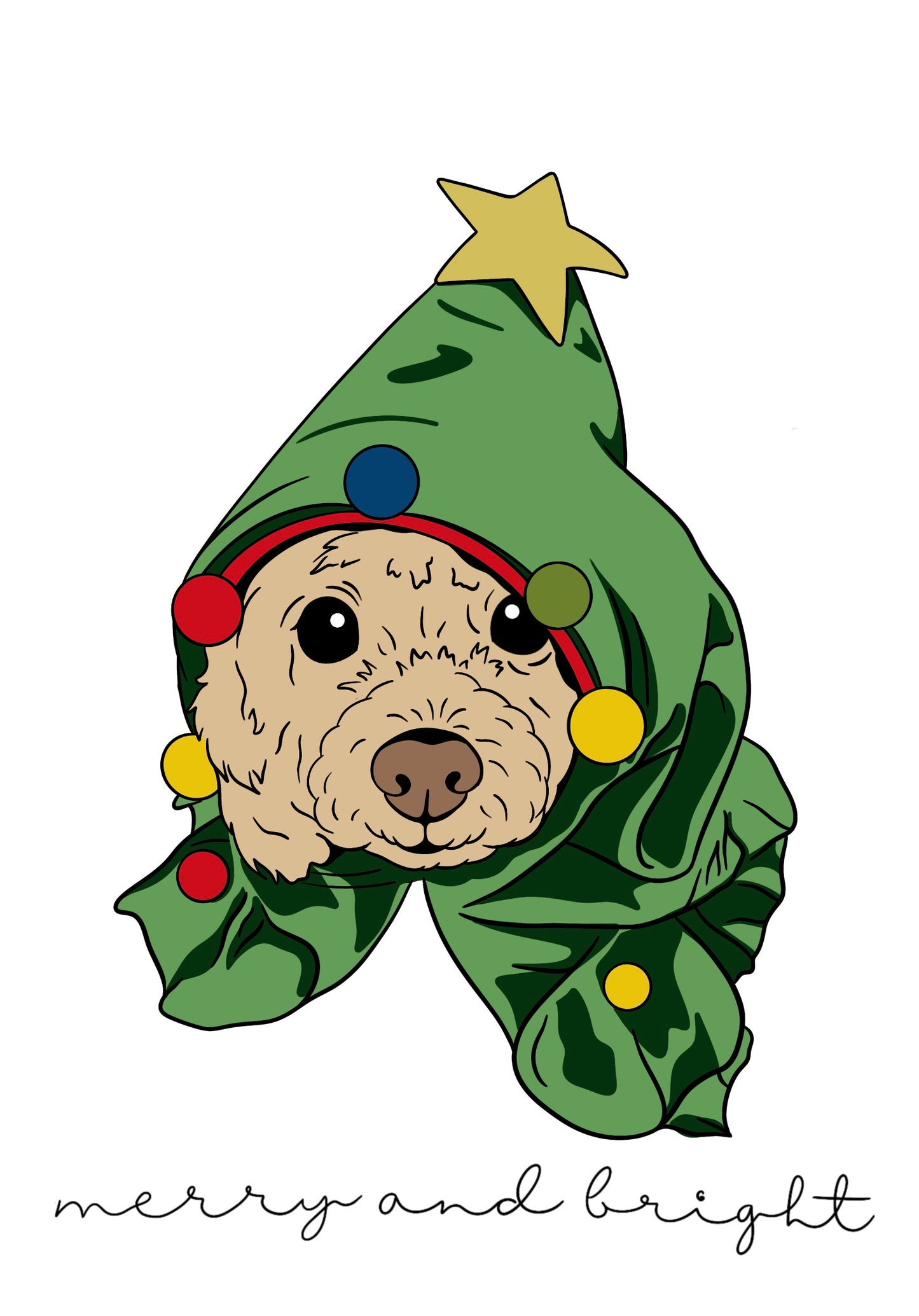 Custom christmas dog
