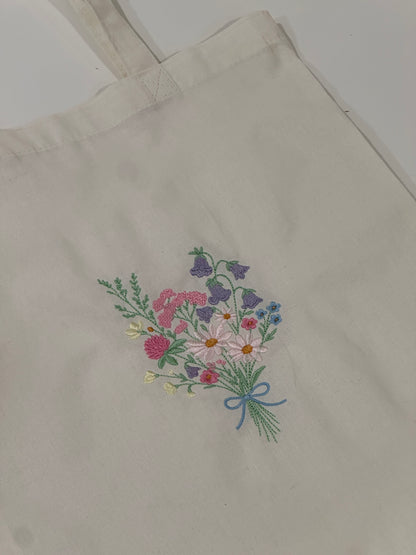 Garden Bouquet Tote - Embroidered Tote bag