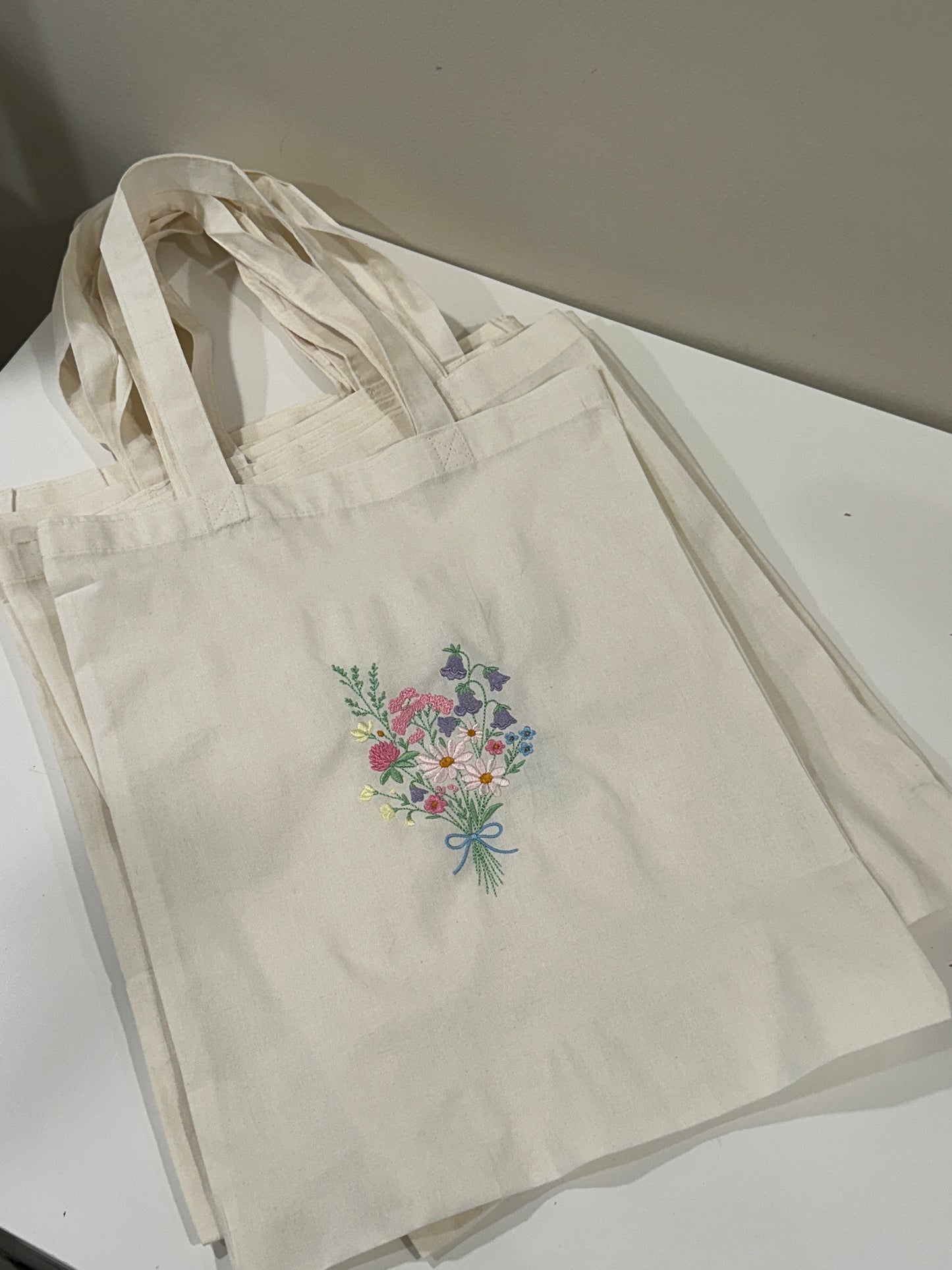 Garden Bouquet Tote - Embroidered Tote bag