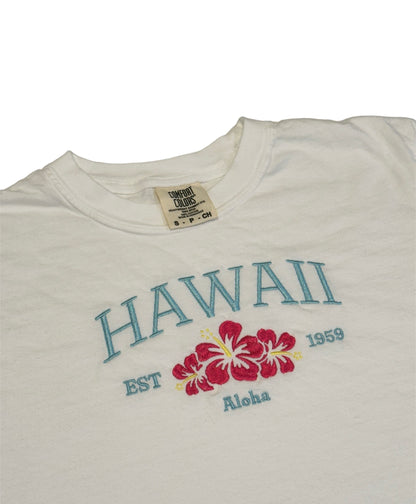 Hawaii Embroidered Comfort Colors T-shirt