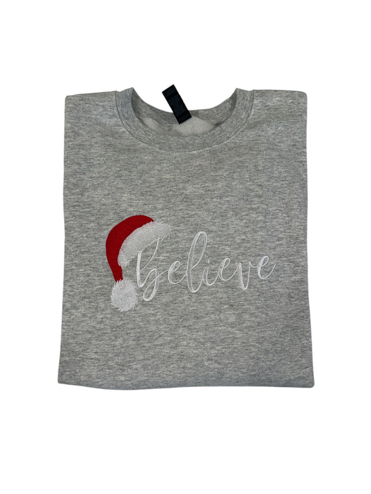 Santa Hat Believe Crew
