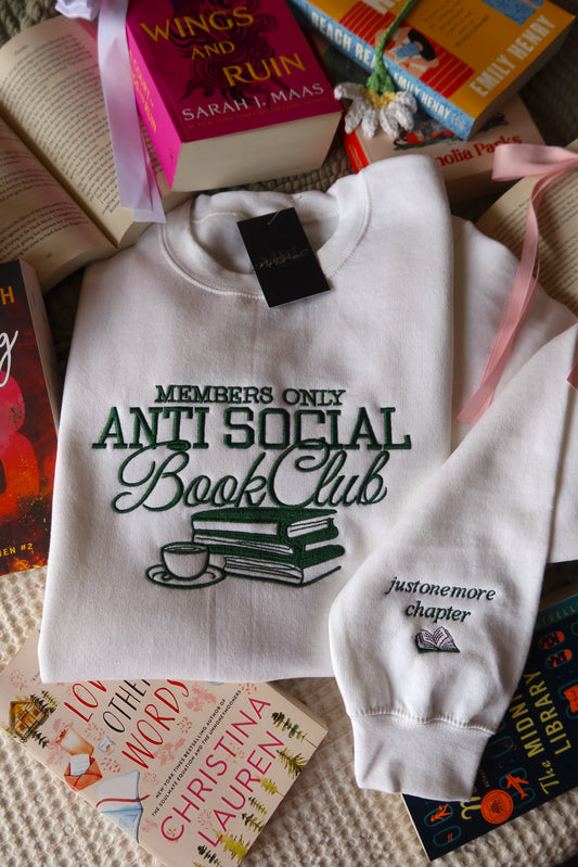 Members Only Anti Social Book Club Crew