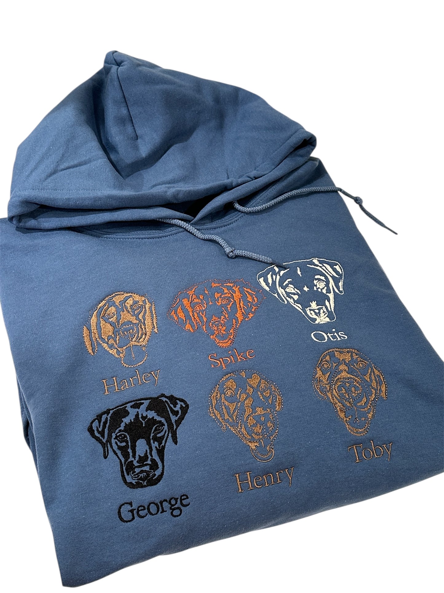 Custom 6 dog outline Hoodie