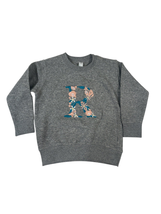 Flower R Toddler Crew