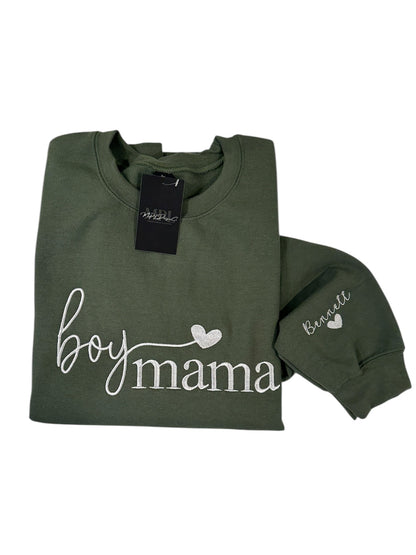 Custom boy mama crew