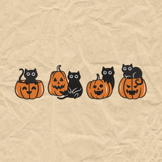 Pumpkin Purrty Embroidered Crewneck