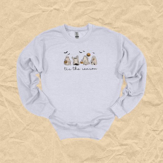 Tis The Spooky Season Embroidered Crewneck