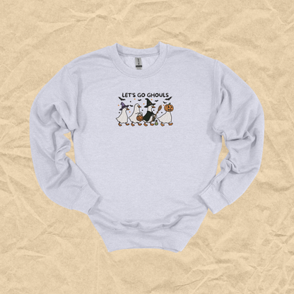Lets Go Ghouls Embroidered Crewneck