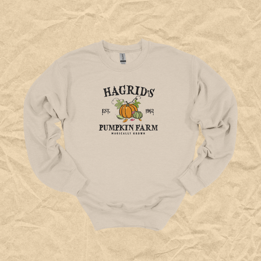 Magically Grown Pumpkins Embroidered Crewneck