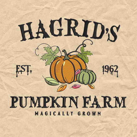 Magically Grown Pumpkins Embroidered Crewneck