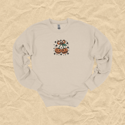 Pumpkin Pair Embroidered Crewneck
