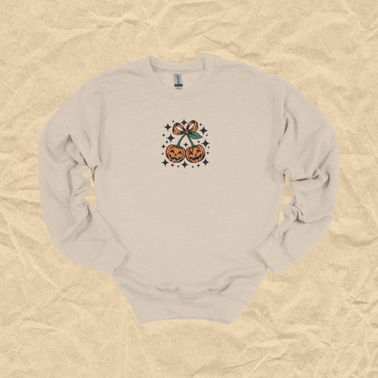 Pumpkin Pair Embroidered Crewneck