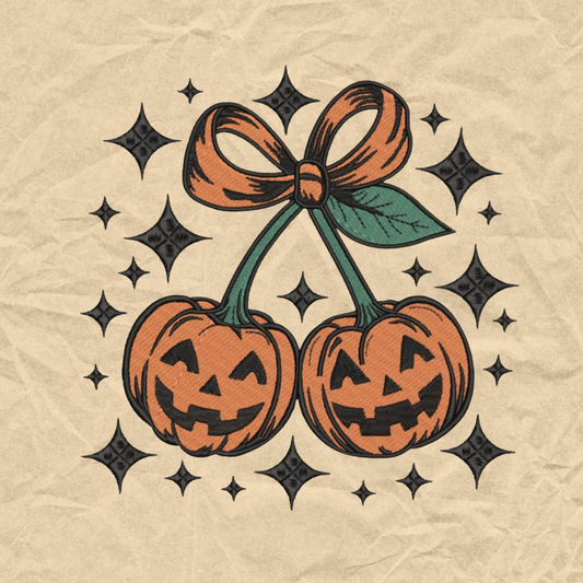 Pumpkin Pair Embroidered Crewneck