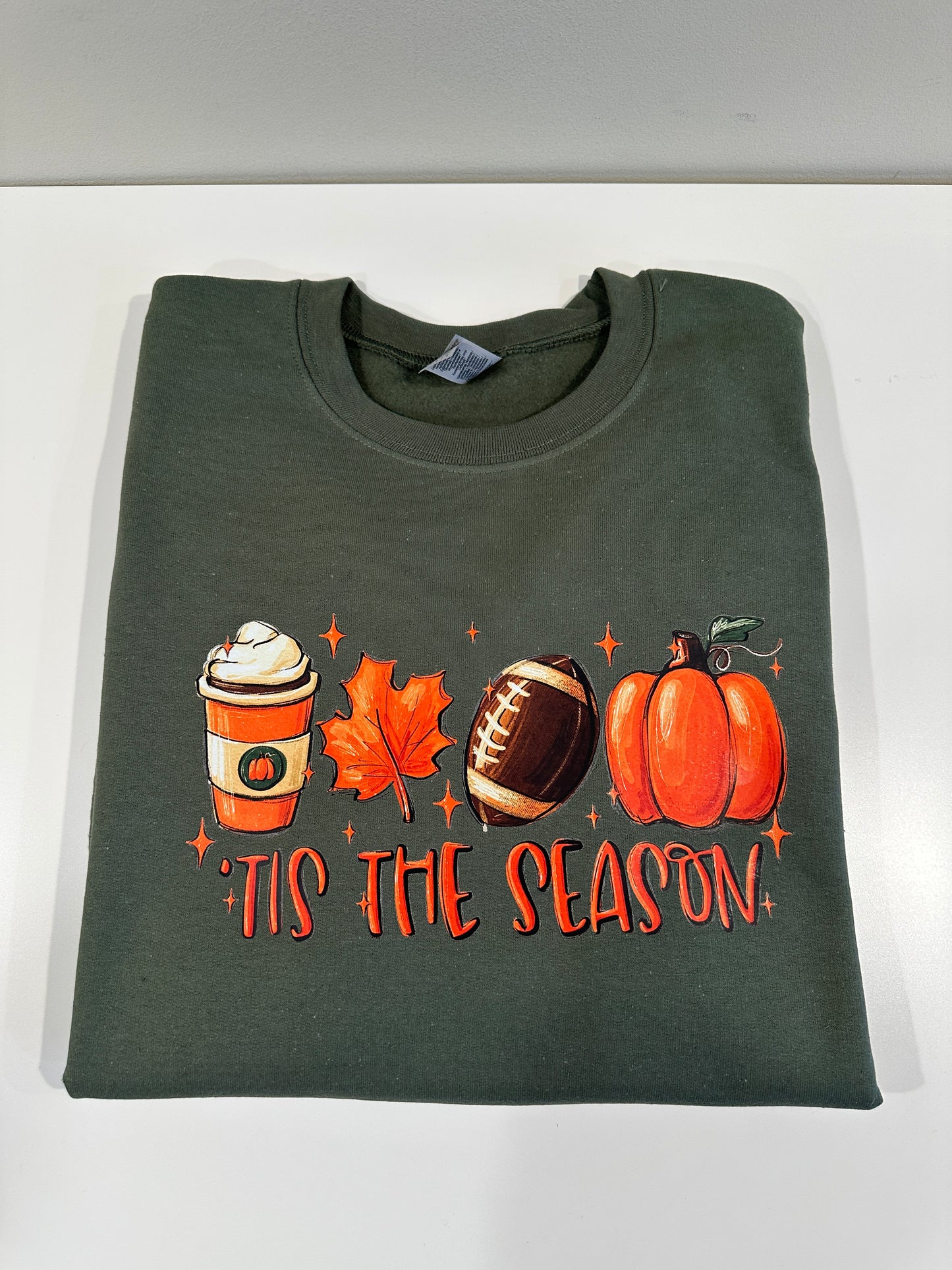 Tis The Season fall custom crew