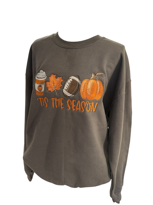 Fall Essentials Embroidered Crewneck