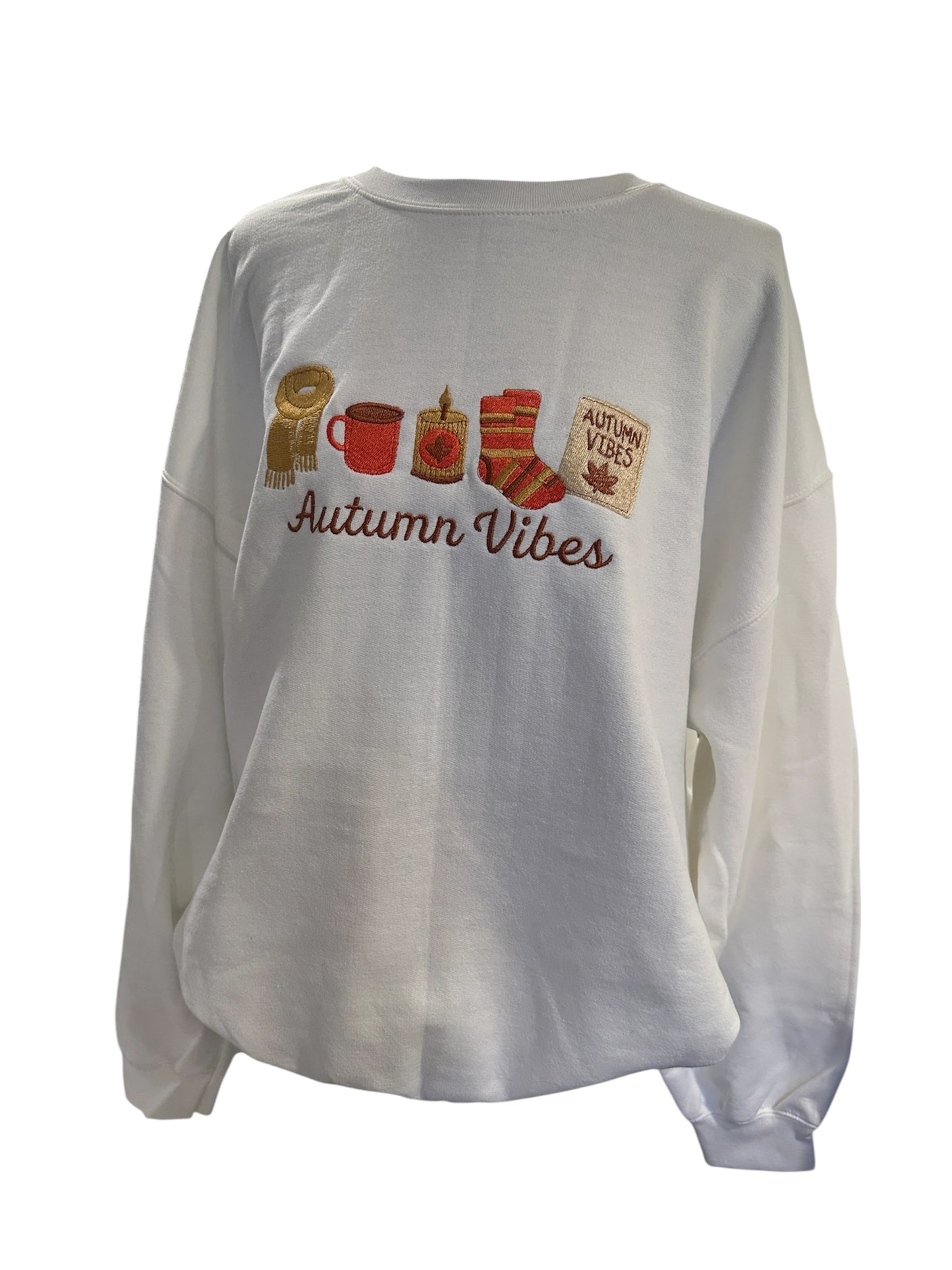 Autumn Vibes Embroidered Crewneck