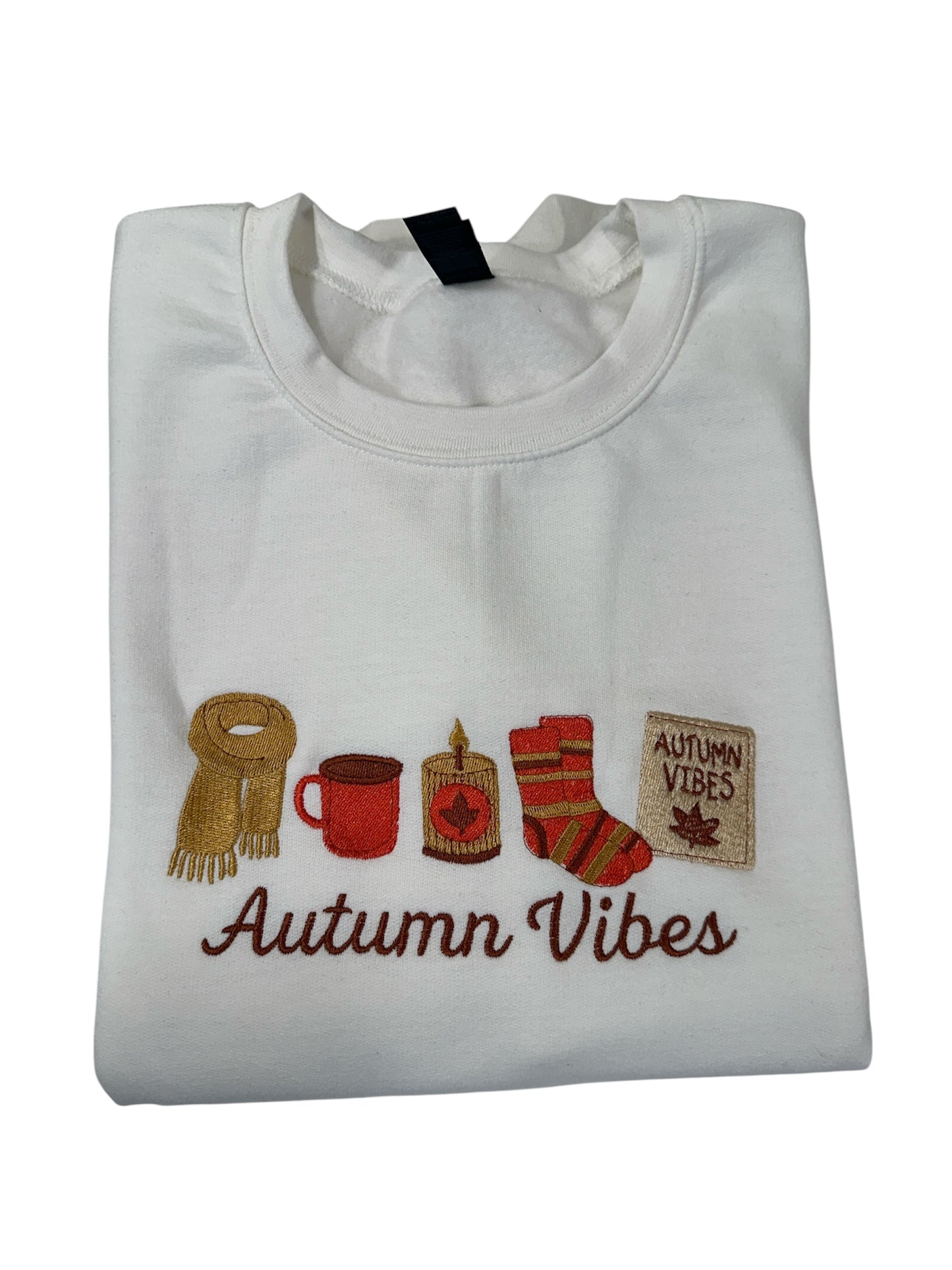 Autumn Vibes Embroidered Crewneck
