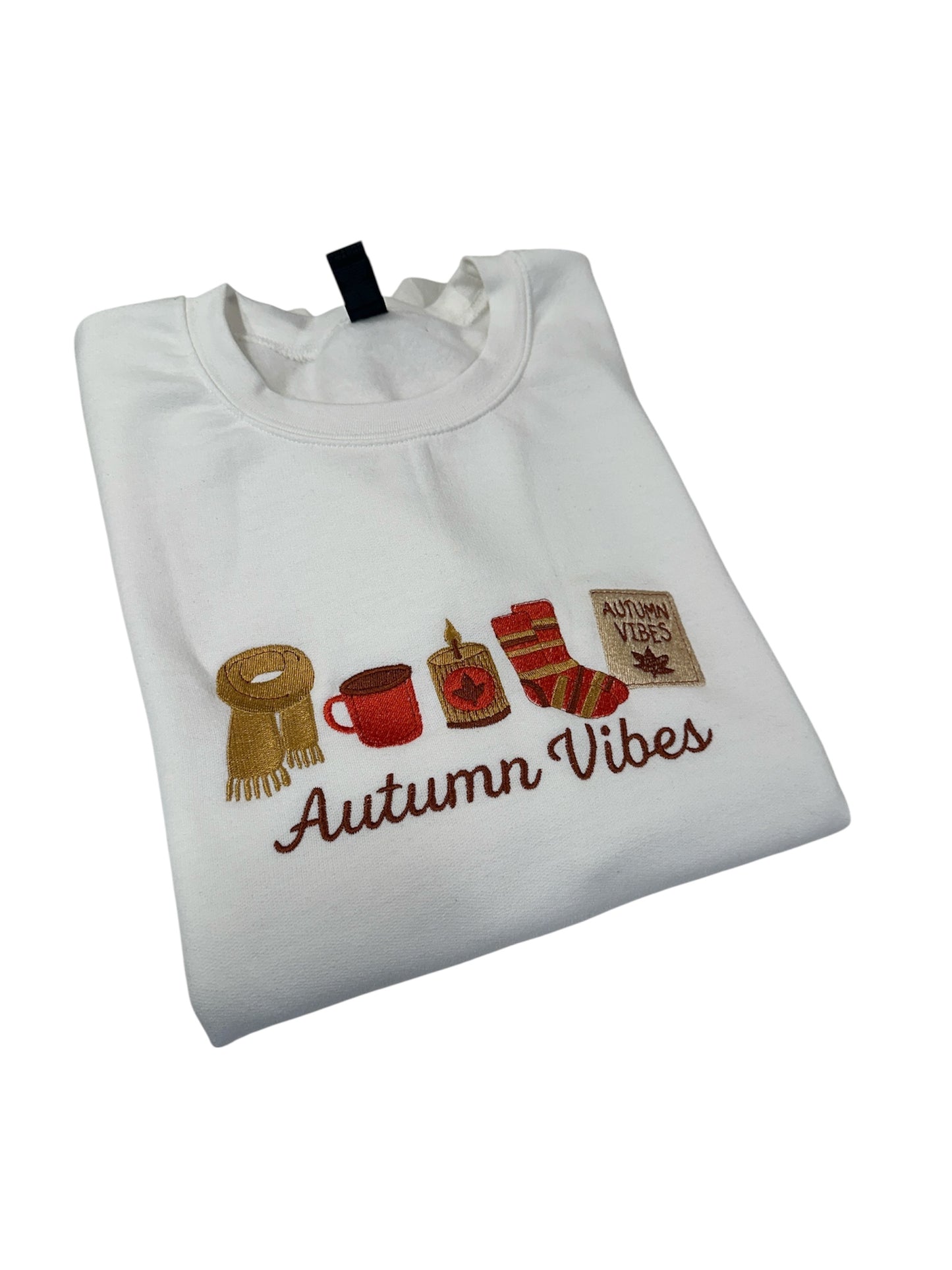 Autumn Vibes Embroidered Crewneck