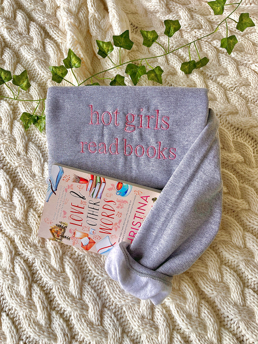 "hot girls read books" Crew