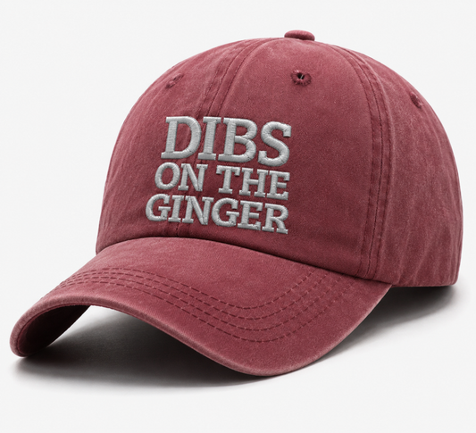 Custom "Dibs on the ginger" hat
